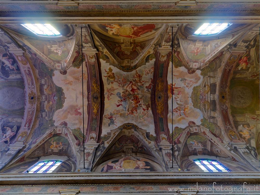 Monza (Monza e Brianza, Italy) - Ceiling of the nave of the Church of Santa Maria di Carrobiolo